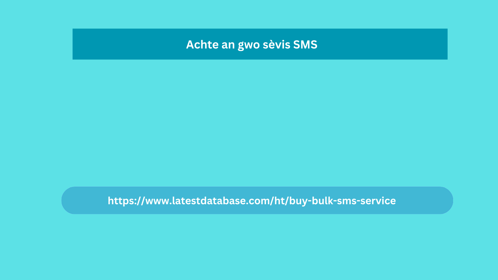 Achte an gwo sèvis SMS