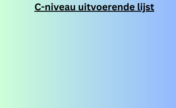 C-niveau uitvoerende lijst