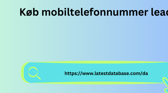 Køb mobiltelefonnummer lead