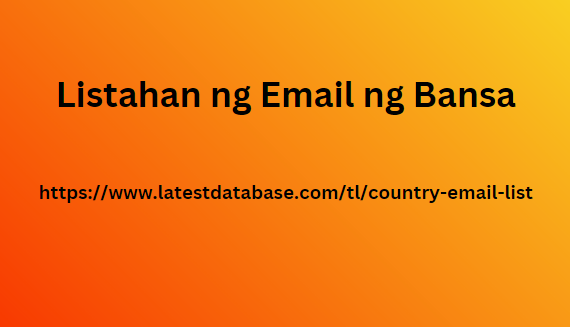 Listahan ng Email ng Bansa