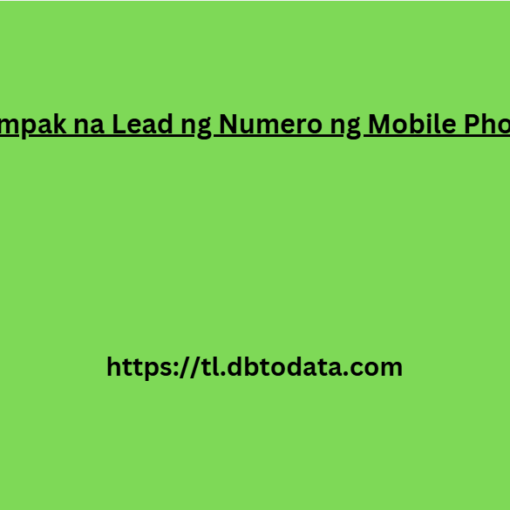 Tumpak na Lead ng Numero ng Mobile Phone