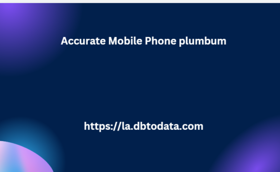 Accurate Mobile Phone plumbum