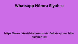 Whatsapp Nömrə Siyahısı