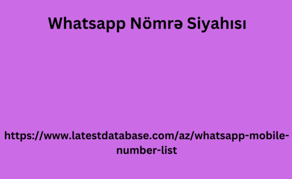 Whatsapp Nömrə Siyahısı